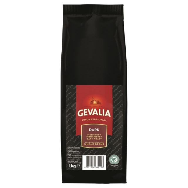 Kaffebönor Gevalia Professional Dark 1kg - 1kg - 1