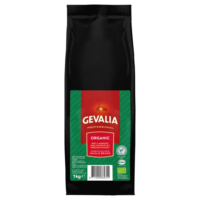 Kaffebönor Gevalia Ekologiskt 1000g - 1kg - 1