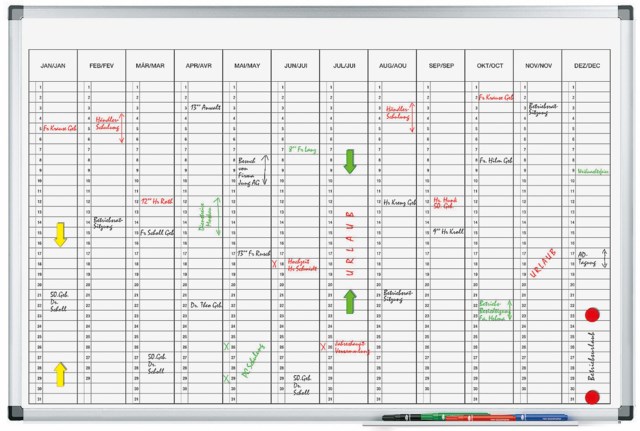 Planeringstavla Årsplan 60x90 - 600x900mm - 1
