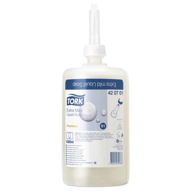 Tvål/Dusch Premium extra mild S1 1L vit - 1L - 1