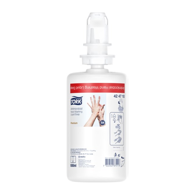 Tvål Tork flytande Antimikrobiell 1 liter S4 - 1L - 1