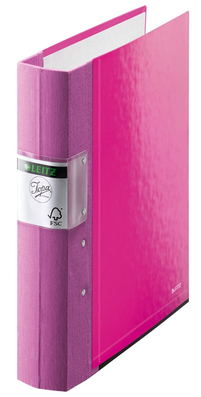 Gaffelpärm Leitz WOW A4 60mm rosa - D100 - 1