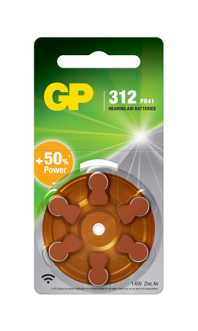 Batteri 312 hörapparat 6st/fp - 1