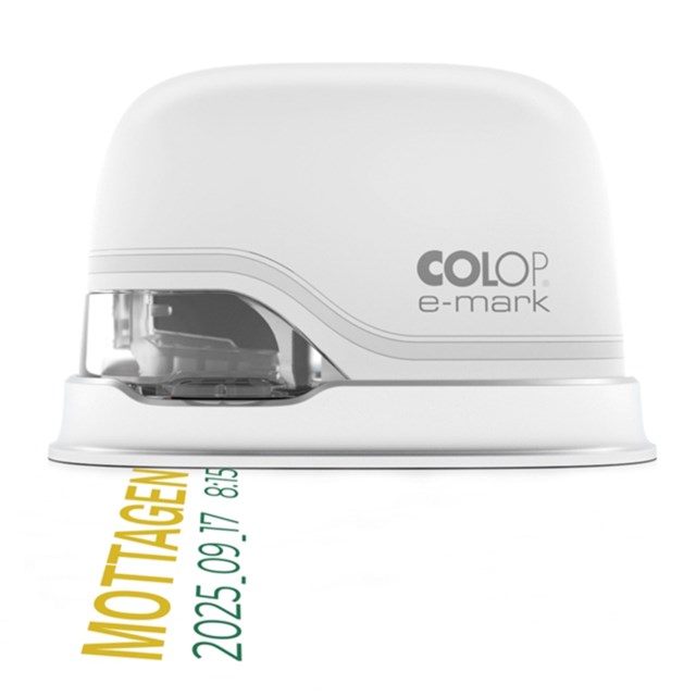 Elektronisk stämpel Colop e-mark vit - 1