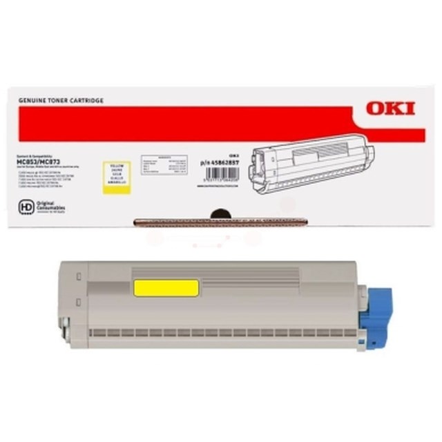 Lasertoner Oki MC873 gul - 1