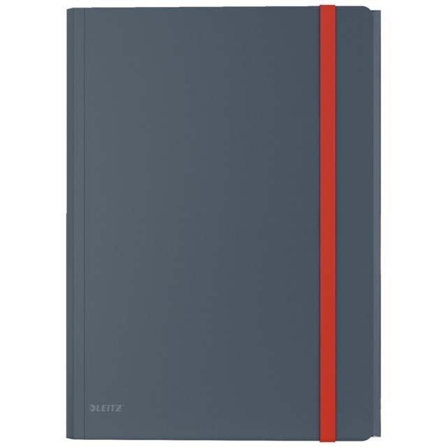 Snoddmapp Leitz Cosy PP A4 3-klaff grå - A4 - 1