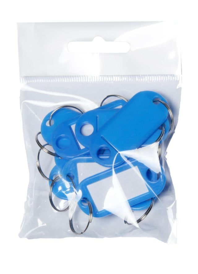 Nyckelbrickor blå 10st/fp - 1