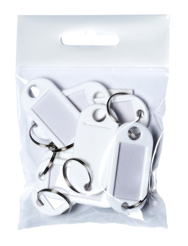 Nyckelbrickor vit 10st/fp - 1