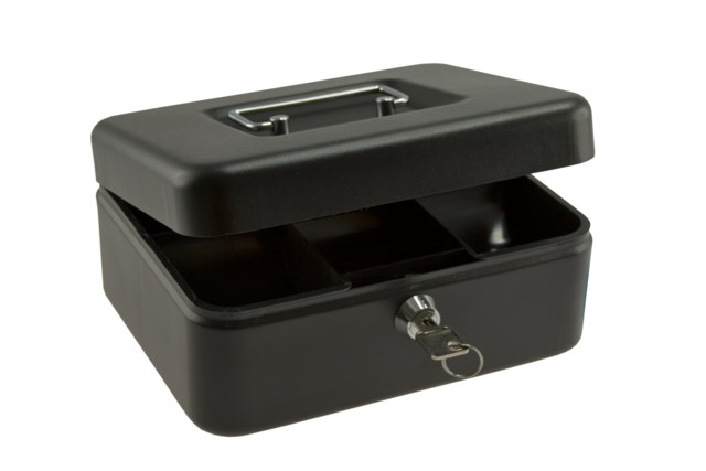 Kassaskrin 200x150x80 svart - 200x150x80mm - 1