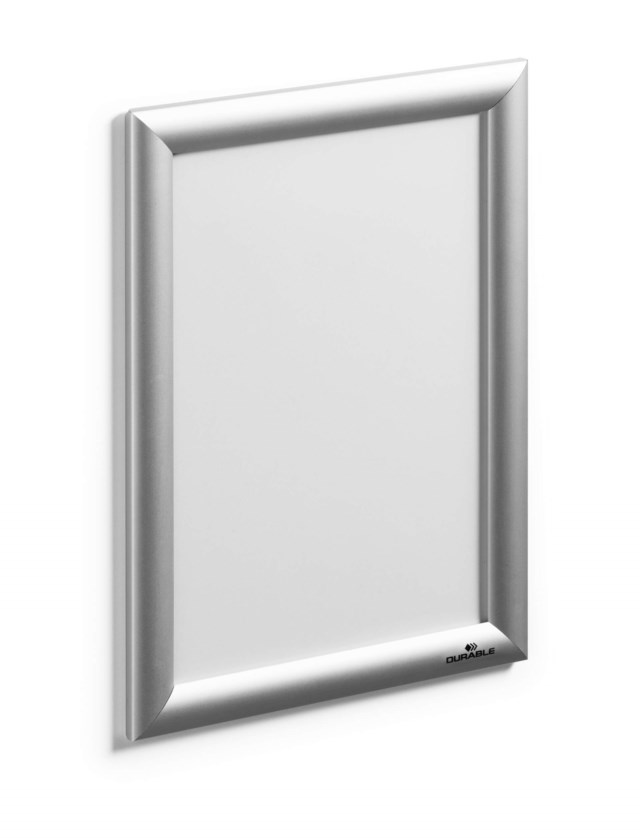 Snäppram Durable Aluminium A4, silver, 25 mm profil - 1