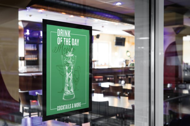 Inforam Duraframe Sun statisk A4 svart 2st/fp - A4 - 1