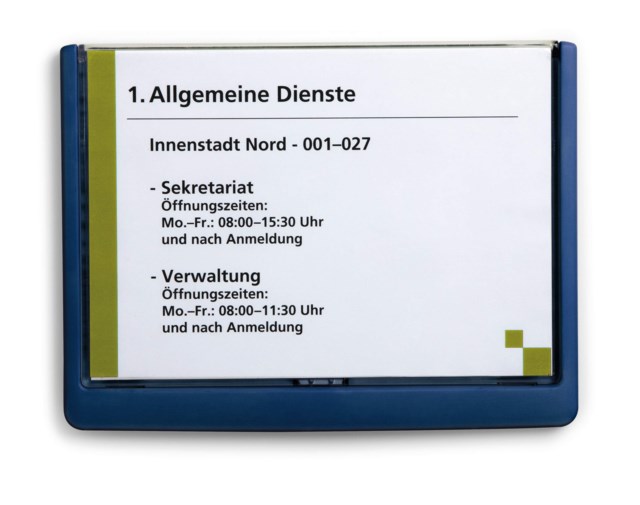 Dörrskylt Durable CLICK SIGN A5 liggande, 210x148,5 mm - 1