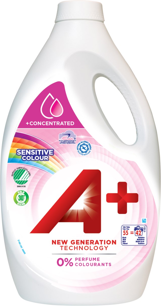 Tvättmedel A+ Sensitive 2,2L - 2,2L - 1