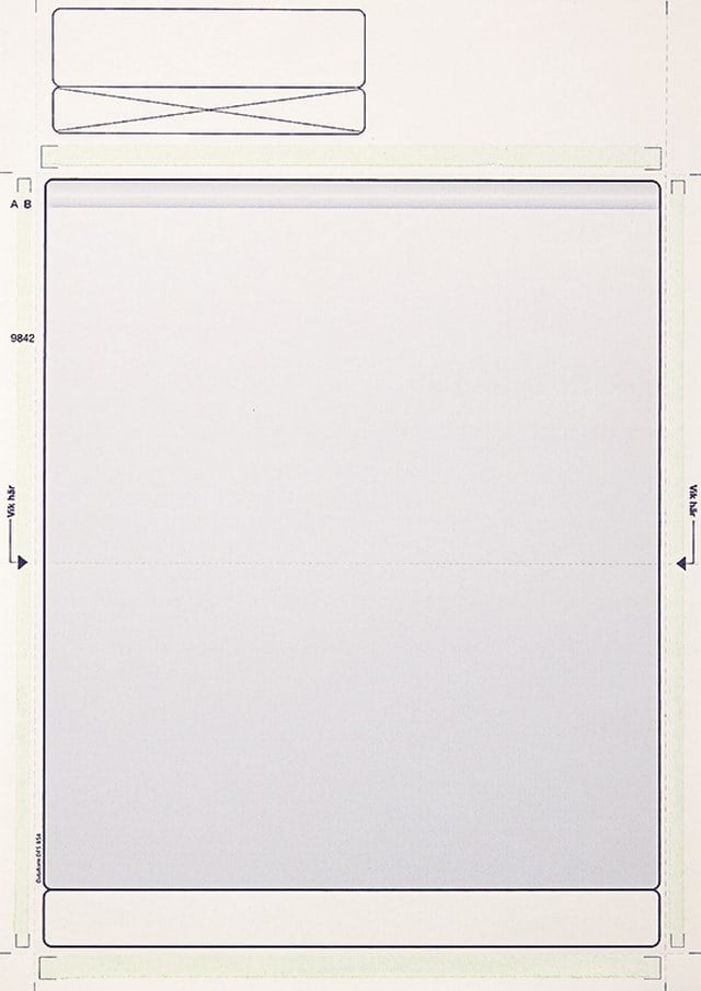 Laserpost A4 blåtonad 500ark/fp - 1