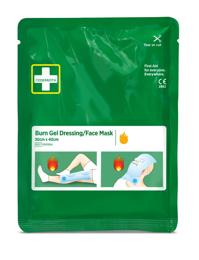 Brännskadekompress Cederroth Burn Gel Facemask 30 x 40cm - 1