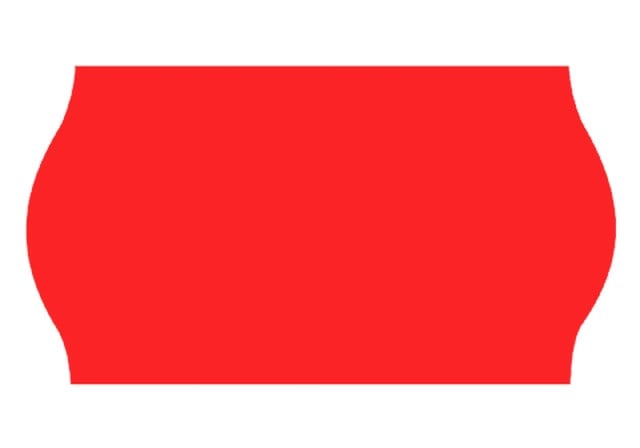 Prismärkningsetikett 26 x 16mm röd G2 - 26x16mm - 1