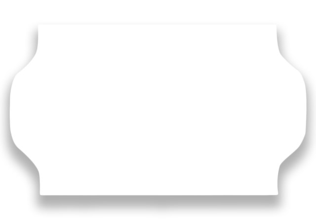 Prismärkningsetikett 32x19 vit G2 1000st/rl - 32x19mm - 1