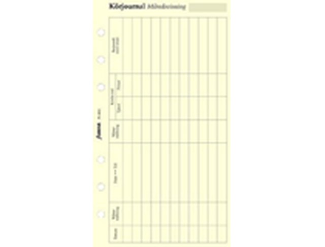 Refill Filofax Personal Körjournal med symbol - Personal - 1