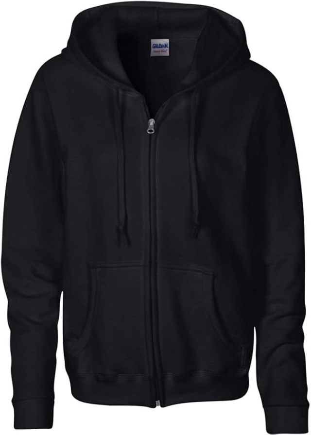 Hoodtröja Gildan Zip dam svart stl XXL - 1
