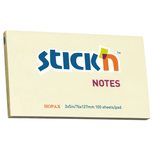 Häftis Stick'n Notes 76x127mm gul - 76x127mm - 1