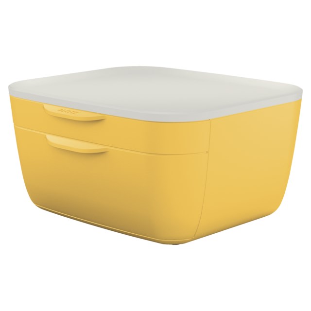 Förvaringsbox Leitz Cosy 2 lådor gul - 1