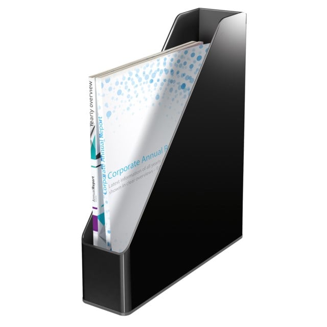 Tidskriftssamlare Leitz WOW helsvart - 1