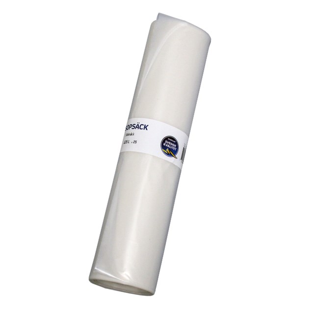 Sopsäck 125L transparent 10st/rl - 125L - 1