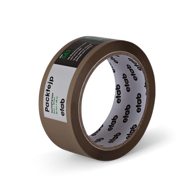 Packtejp Etab PP 66m x 38mm brun - 38mmx66m - 1
