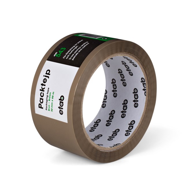 Packtejp Etab PP 66m x 50mm brun - 50mmx66m - 1
