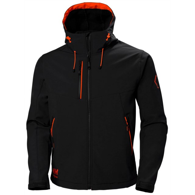 Softshelljacka med huva Chelsea Evo svart stl XL - XL - 1