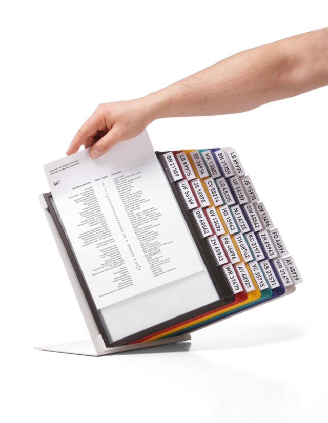 Bordsställ Durable Vario A4 30 blandade färger - D96 - 1