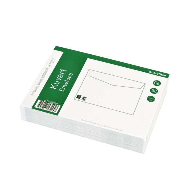 Kuvert Konsument C6 FH vita 50st/fp - C5 - 1