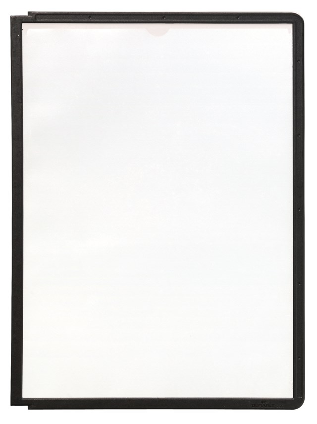 Panel Sherpa A4 svart 5st/fp - D100 - 1