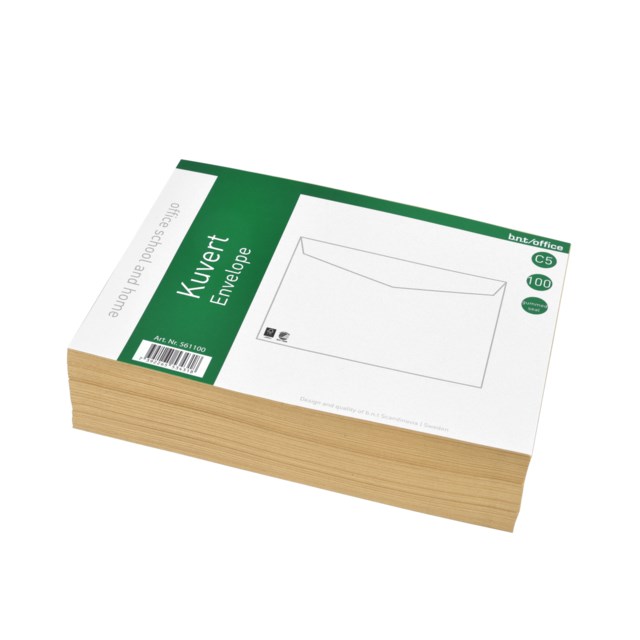 Kuvert Konsument C5 FH bruna 100st/fp - C5 H3 - 1
