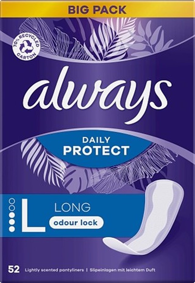 Always Dailies Large Extra Protect Trosskydd 52 st - 1