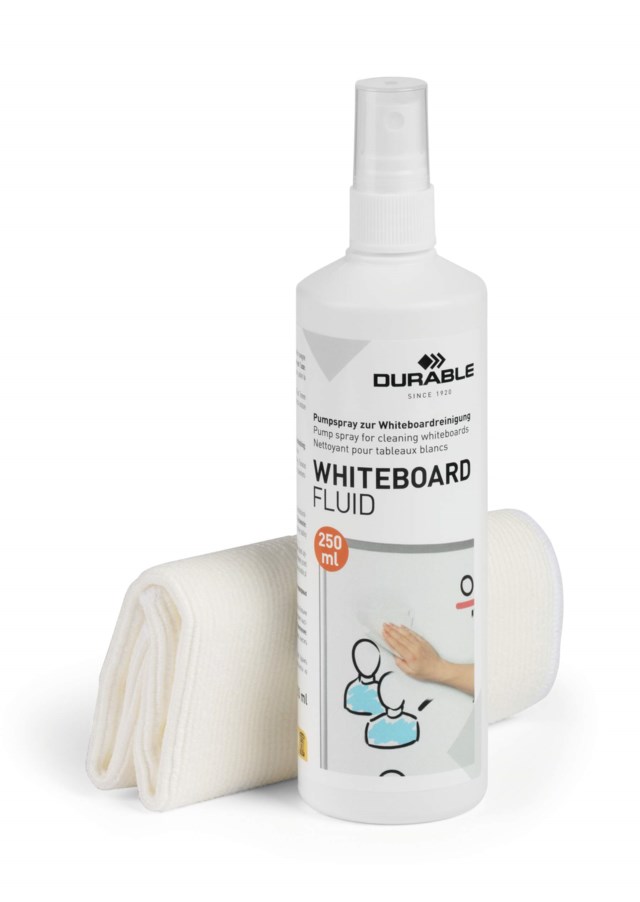 Whiteboardrengöring duk + spray 250 ml - 250ml - 1