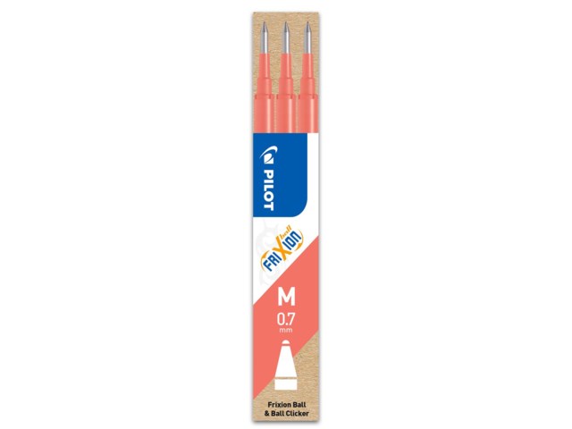 Kulpatron Pilot Frixion Clicker 0,7 mm coral pink 3st/fp - 0,7mm - 1
