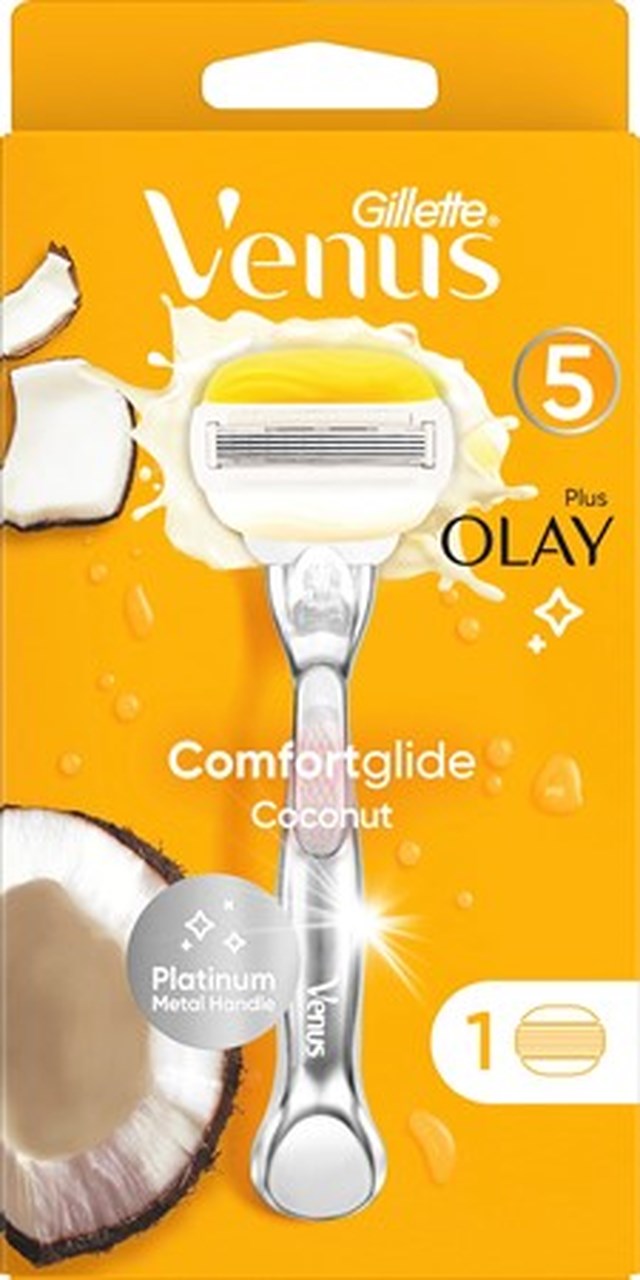 Gillette Venus Pro ComfortGlide Coconut & Olay Rakhyvel med 1 st rakblad & duschhållare - 1