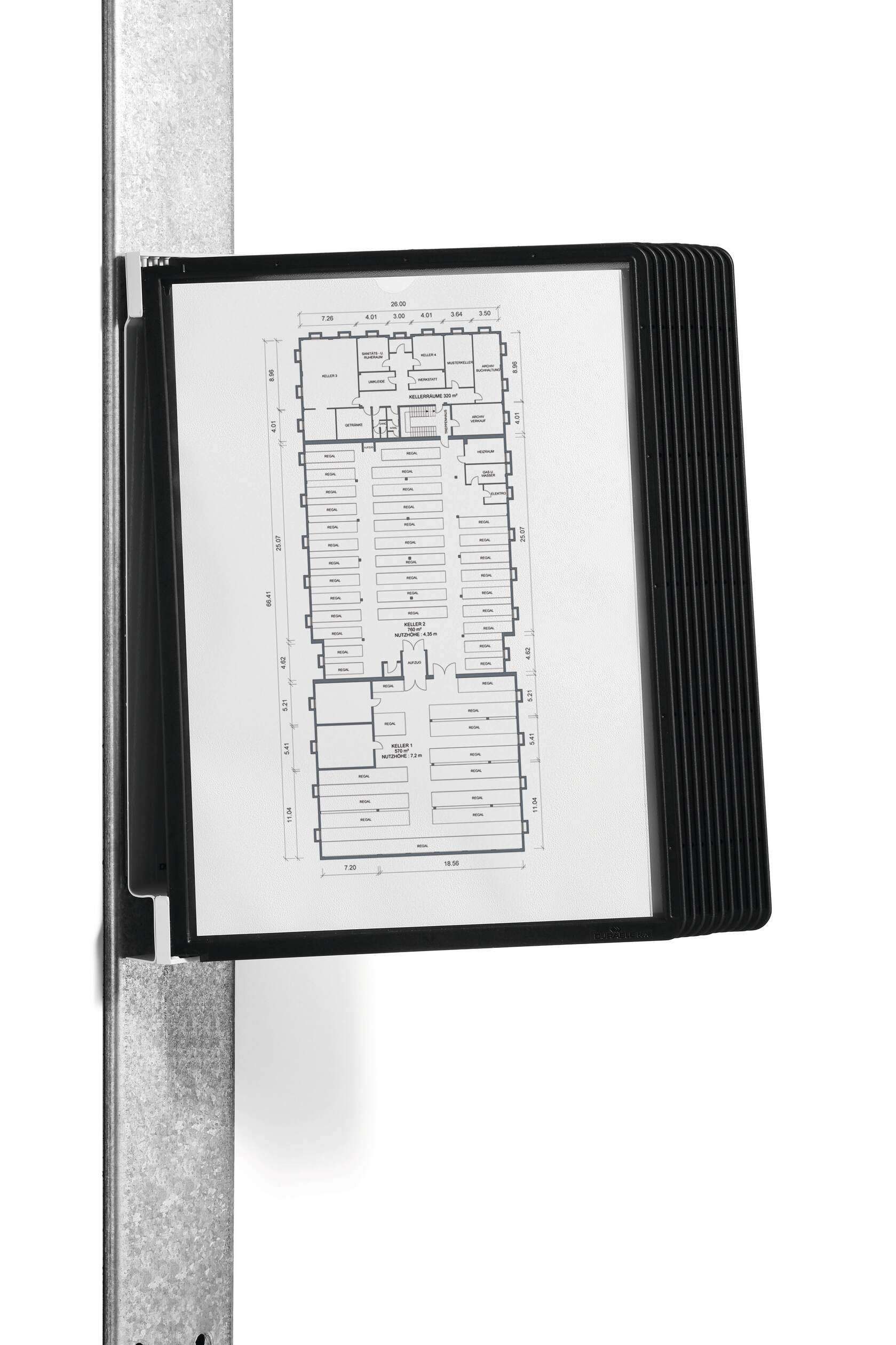 Blädderställ Durable VARIO MAGNET WALL, magnetiskt, 10 A4-paneler - Kontor & Papper - Ställ & Fack - Blädderställ