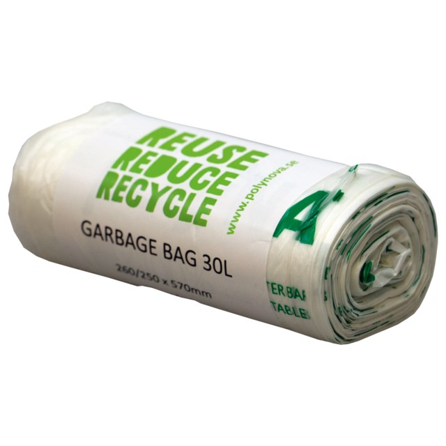 Plastpåsar polyNATURE 30 l 25/rl - 30L - 1