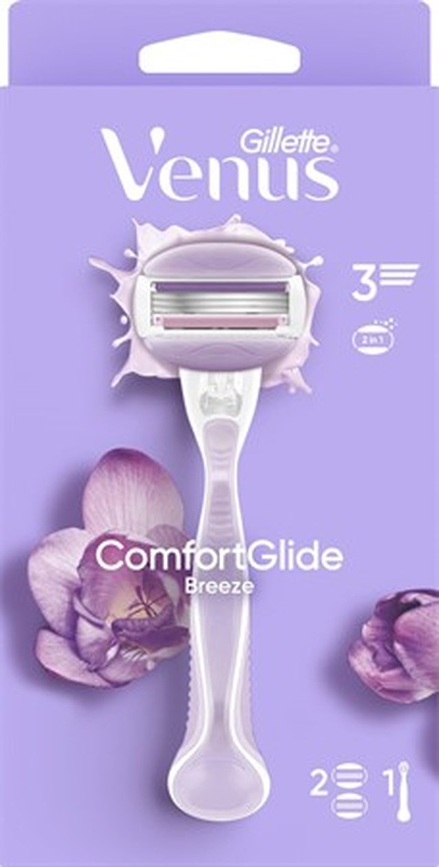 Gillette Venus ComfortGlide Breeze Rakhyvel & 2 st rakblad - 1