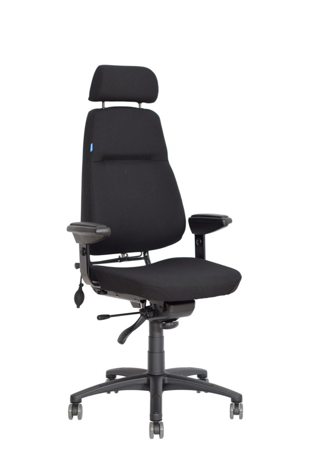 Kontorsstol Sverigestolen 814XL svart - 1