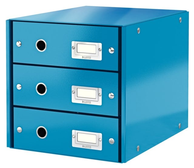 Förvaringsbox Leitz Click & Store 3 lådor blå - 1