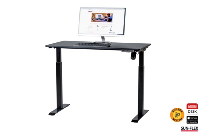 Sitt/ståbord Sun-Flex Easydesk Elite svart - 1