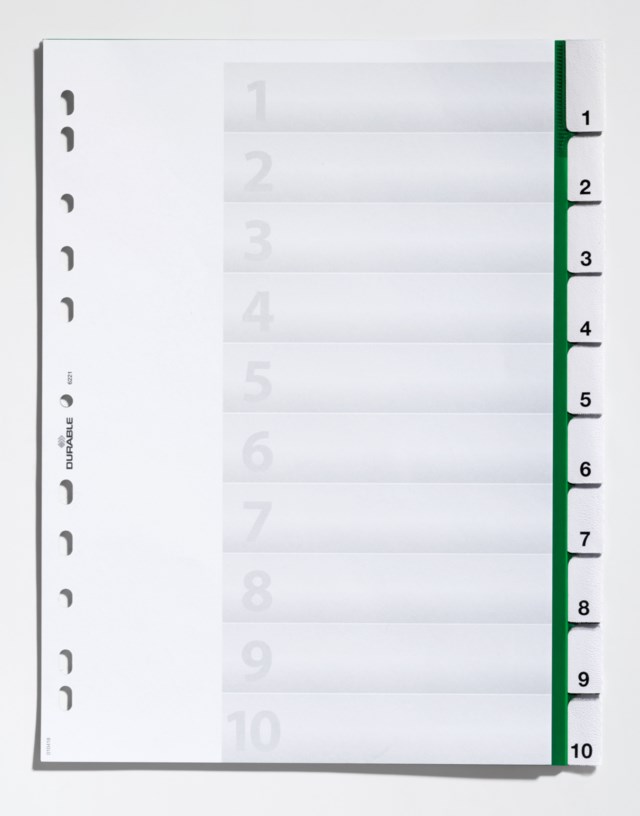Insticksregister Durable A4 1-10 - A4 - 1