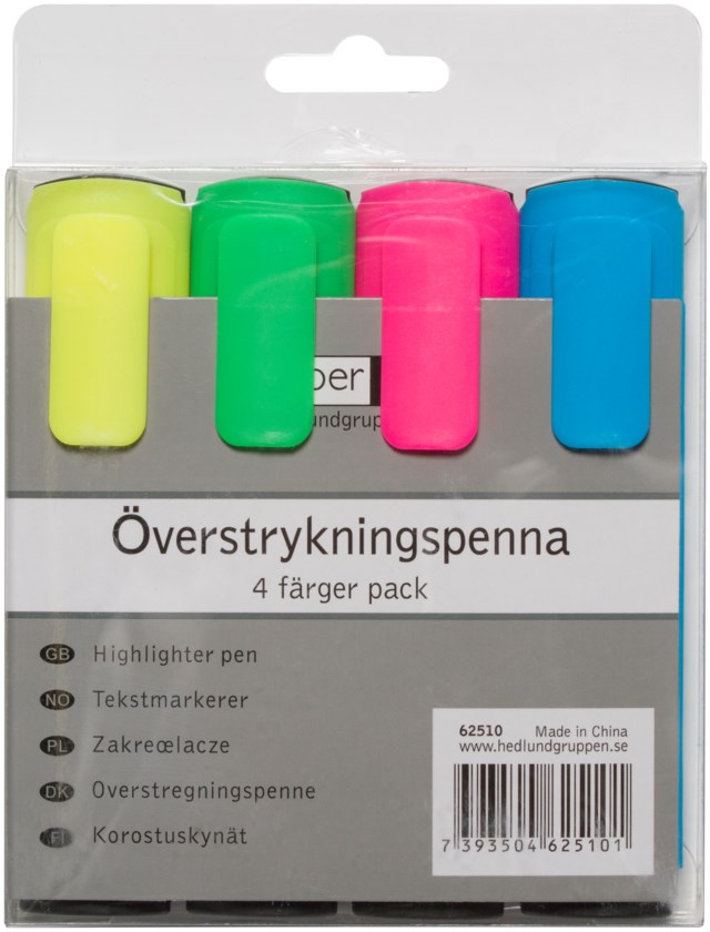 Överstrykningspenna Betty 4-set - 1