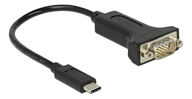 Adapter USB-C till DB9 svart - 1