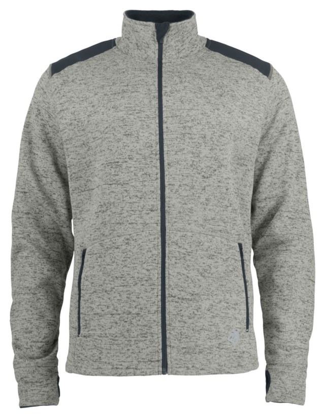 Fleecejacka 3318 gråmelerad stl M - M - 1