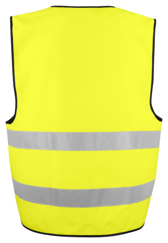 Väst 6709 HV KL 2 gul/svart stl one size - 1