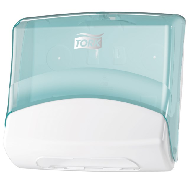 Dispenser Tork W4 Top-Pack turkos/vit - 1